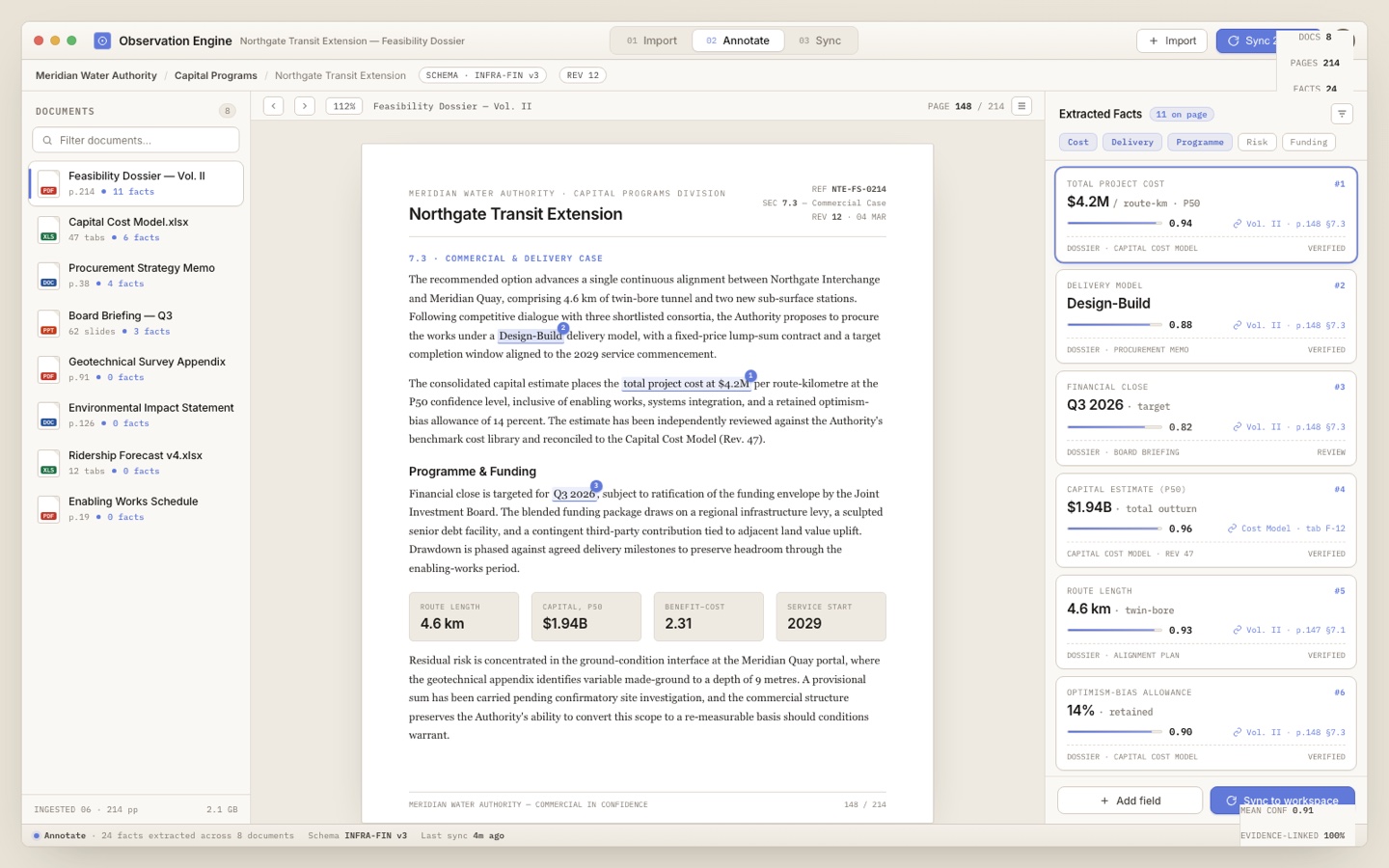 Observation Engine screenshot